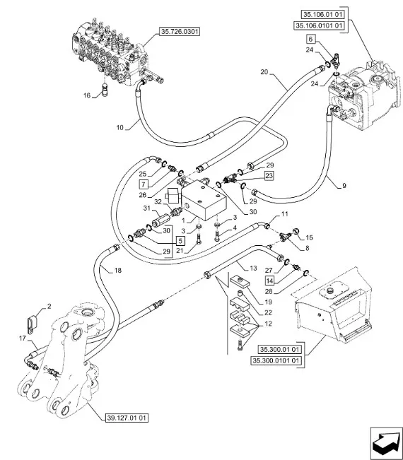 87389637 - Шланг гидравлический